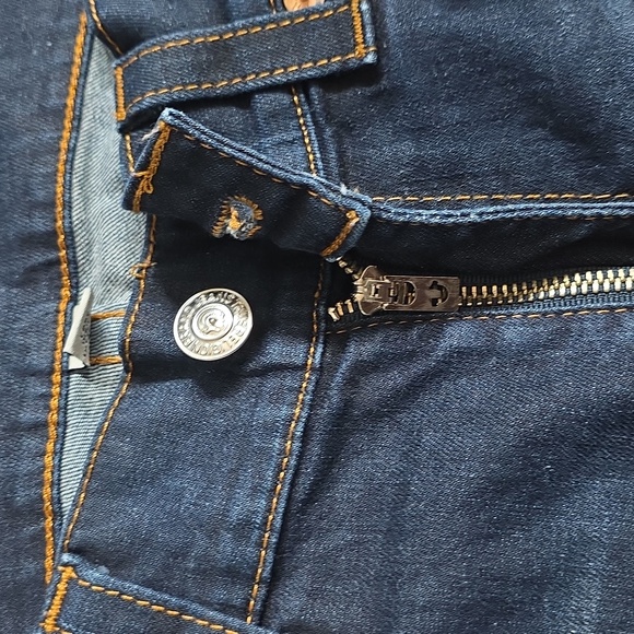 True Religion Indigo Straight Jeans with Contrast Stitching, Sz 36 - Picture 7 of 9